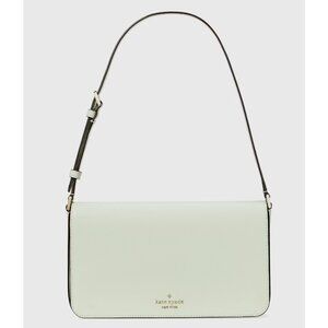 New Kate Spade Staci Flap Shoulder Bag Saffiano Leather Light Olive